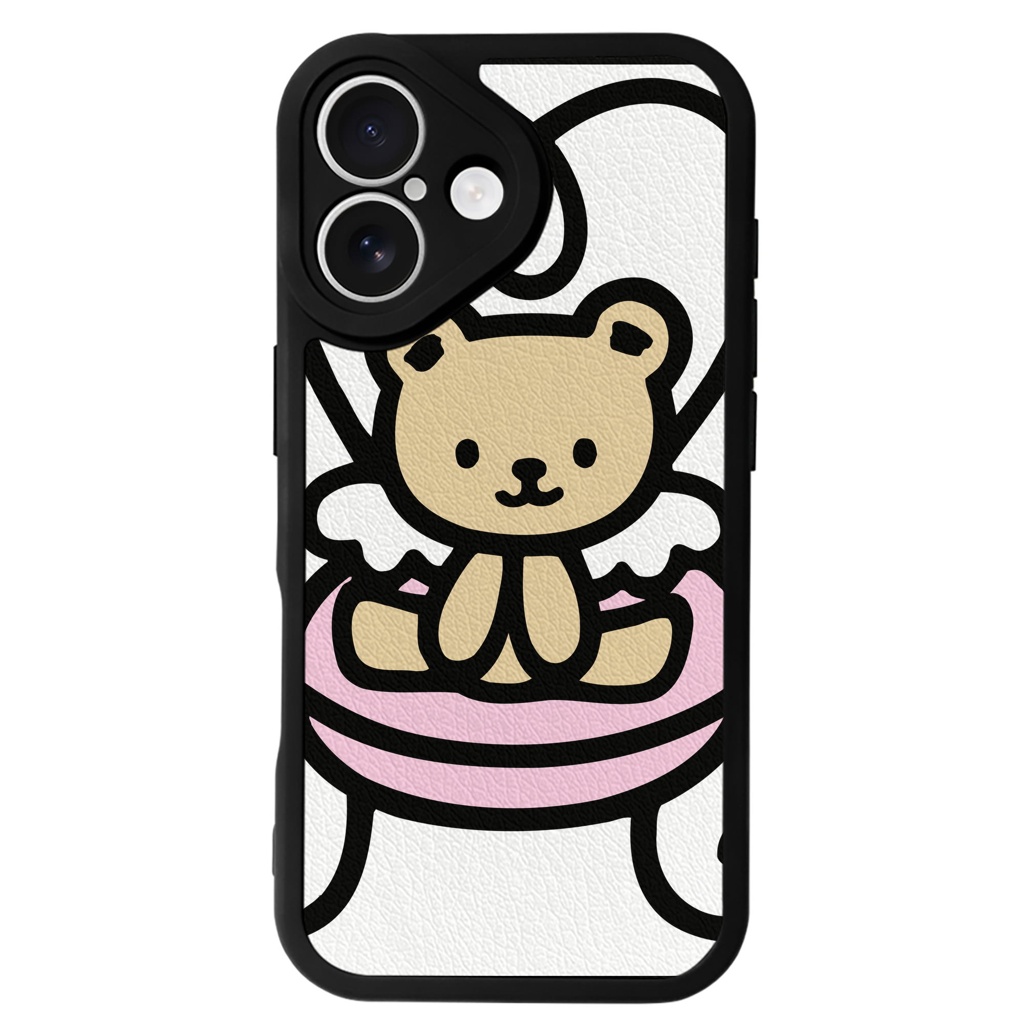 （画像用） Hello Kitty ハローキティ 【iPhone 16シリーズ対応】シリコンスマホケース（レザー調） 材質：シリコン